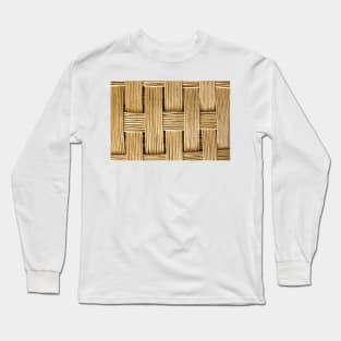 Wicker Texture Pattern Long Sleeve T-Shirt